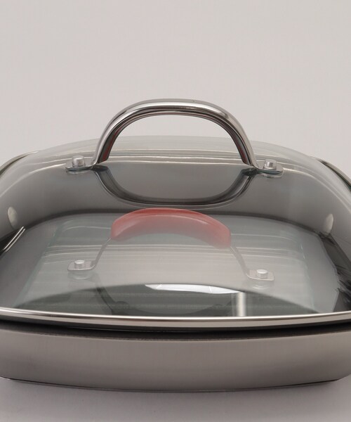 Meyer（マイヤー）のステンレス製スクエアグリルパン 212 KITCHEN STORE 鍋 スクエアグリルパン 24cm RD 「MEYER マイヤー