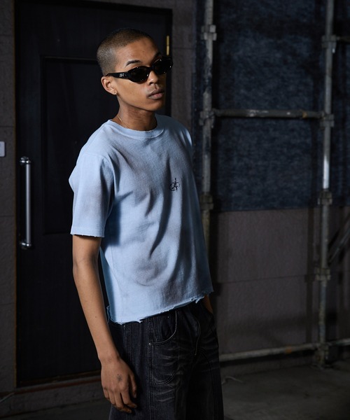 「ANDER HUNK」 半袖Tシャツ MEDIUM ブラック メンズ_画像2