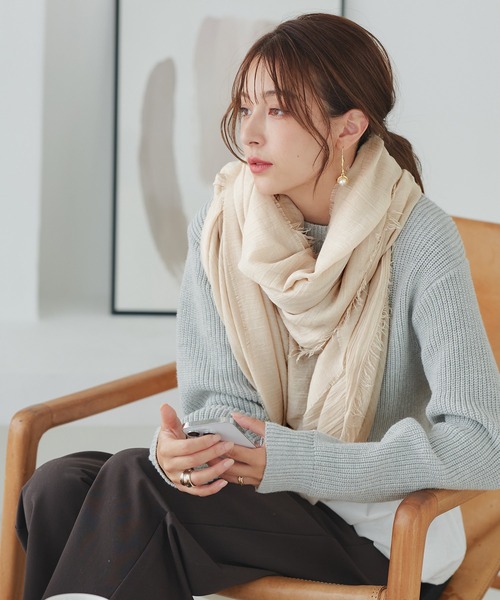 macocca（マコッカ） ストール マフラー 大判無地ストール レディース