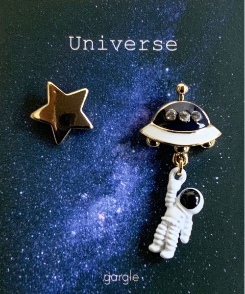 新品　ガーグル　さらわれた 宇宙飛行士　ピアス　ブラック gargle さらわれた宇宙飛行士 ピアス ブラック ガーグル 送料