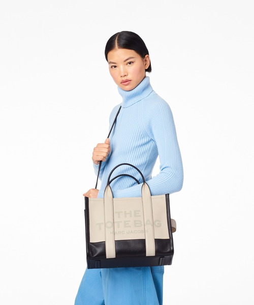 MARC JACOBS トートバッグ THE COLOR BLOCK LEATHER MEDIUM TOTE