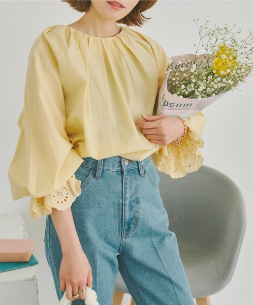 ブラウス シャツ フェザーレースジレ レディース Demi-Luxe BEAMS ブラウス シャツ 「セレモニー・フォーマル