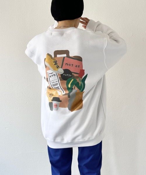 トレーナー スウェット “Departure with coffee” sweat / short trip  レディース メンズ