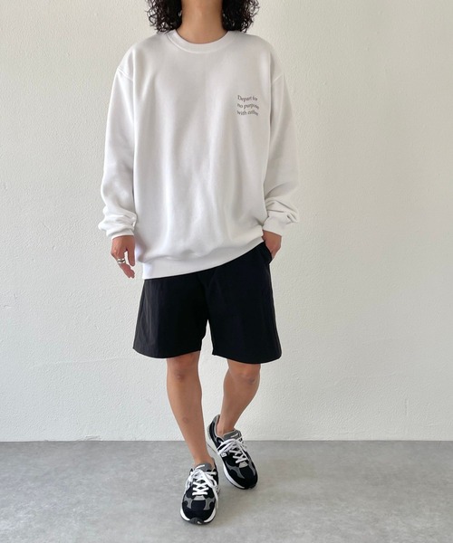 トレーナー スウェット “Departure with coffee” sweat / short trip  レディース メンズ natto トレーナー スウェット “Departure with coffee” sweat