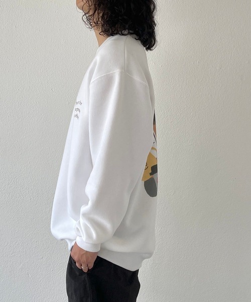 トレーナー スウェット “Departure with coffee” sweat / short trip  レディース メンズ natto トレーナー スウェット “Departure with coffee” sweat