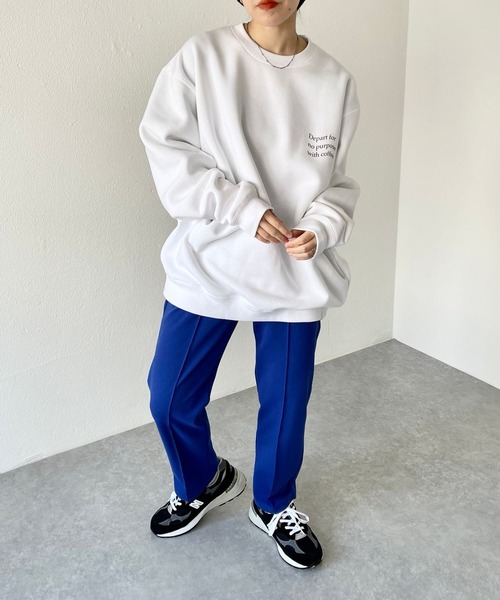 トレーナー スウェット “Departure with coffee” sweat / short trip  レディース メンズ natto トレーナー スウェット “Departure with coffee” sweat