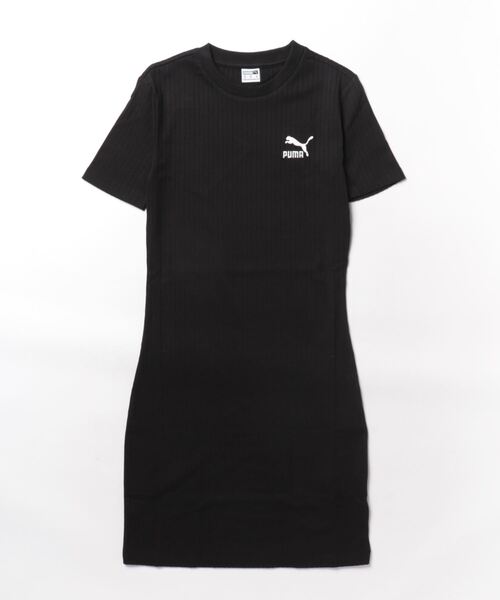 ☆PUMA☆ PUMA CLASSICS ロゴ リブワンピース 送料関税込み☆PUMA CLASSICS ロゴ リブワンピース (PUMA