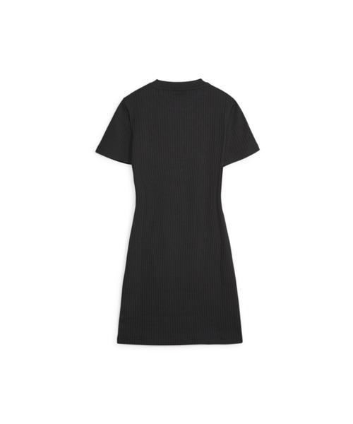 【PUMA】CLASSICS Ribbed Dress ひざ丈ワンピース (送料込み) PUMA】CLASSICS Ribbed Dress ロゴ リブ 膝丈 ワンピース