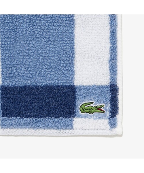 LACOSTE（ラコステ） ハンカチ チェック＆ボーダータオルハンカチ