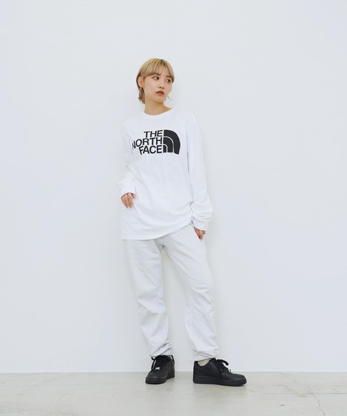 THE NORTH FACE ロングTシャツ JUMBO HALF DOME TEE 海外限定 THE NORTH FACE tシャツ 「 海外流通モデル 」 / ノースフェイス