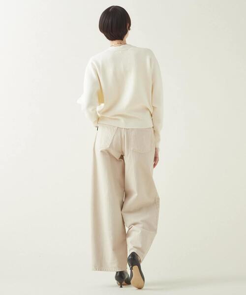 ニット セーター martinique/C/W ダブルフェイスVネックプルオーバー レディース martinique ニット セーター martinique/C/W ダブルフェイスV