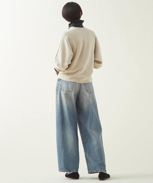 ニット セーター martinique/C/W ダブルフェイスVネックプルオーバー レディース martinique ニット セーター martinique/C/W ダブルフェイスV