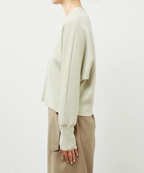 ニット セーター martinique/C/W ダブルフェイスVネックプルオーバー レディース martinique ニット セーター martinique/C/W ダブルフェイスV