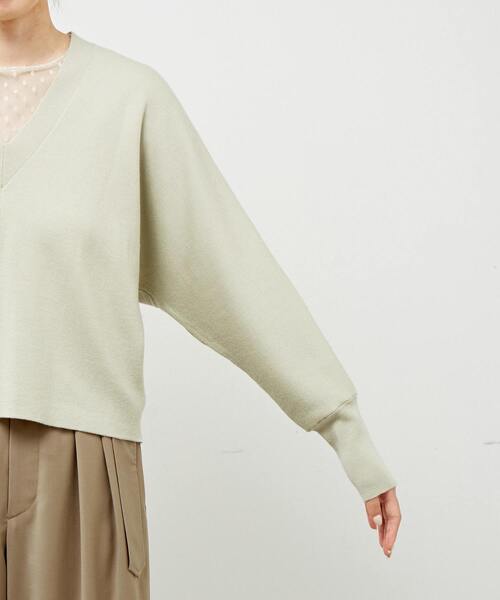 ニット セーター martinique/C/W ダブルフェイスVネックプルオーバー レディース martinique ニット セーター martinique/C/W ダブルフェイスV