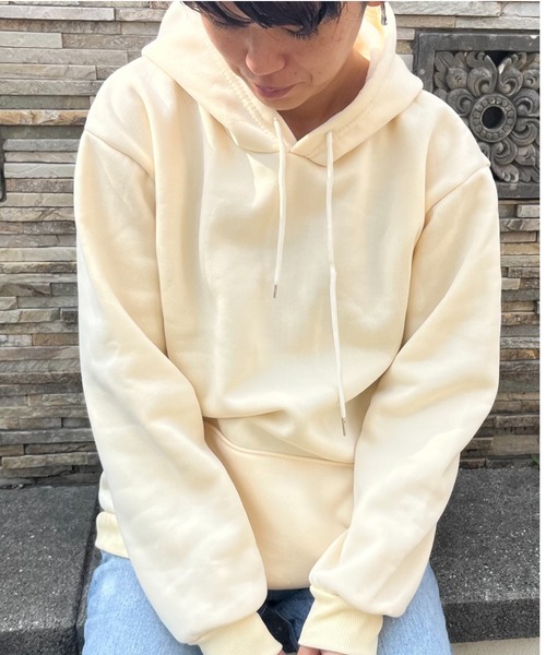 パーカー 7色展開 シンプルフードパーカー レディース