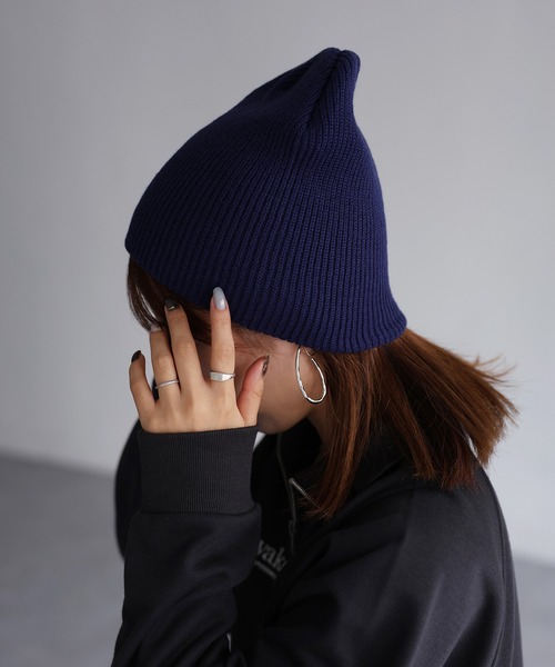Bryceland's ニット帽 リブ編み ネイビー Bryceland's ニット帽 リブ