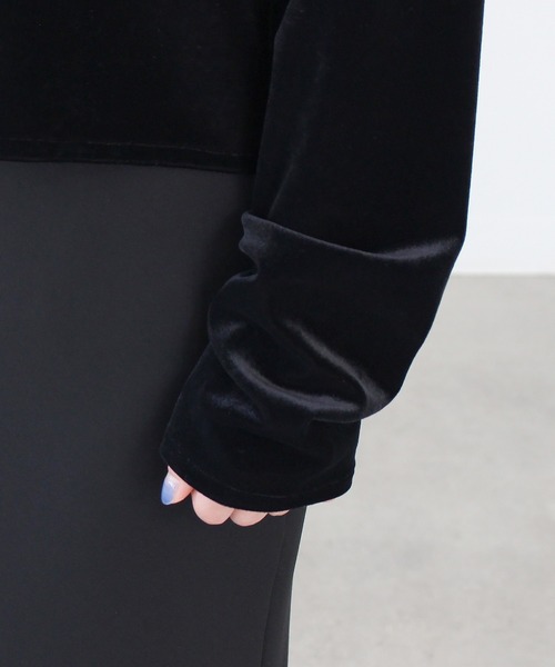 COUDRE ベロアクロップドロンT tシャツ ベロアクロップドロンT レディース : ZOZOTOWN Yahoo!店