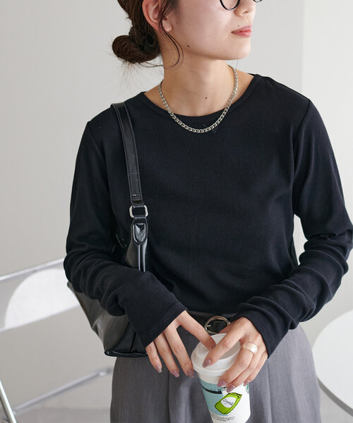 tシャツ 「WEB限定」リブシアーロングスリーブ レディース | Discoat | 16