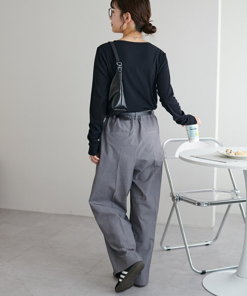 tシャツ 「WEB限定」リブシアーロングスリーブ レディース | Discoat | 21