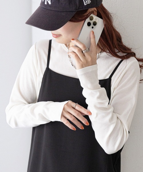 tシャツ 「WEB限定」リブシアーロングスリーブ レディース | Discoat | 01