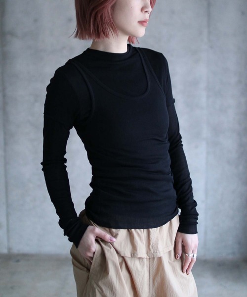 tシャツ 3PC SHEER TOP SET レディース