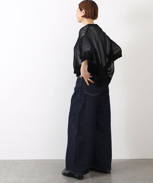 journal standard luxe メッシュレース クルーネックT（メッシュ