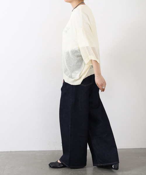 最終値下　JOURNAL STANDARD LUXE メッシュクルーネックT JOURNAL STANDARD LUXE tシャツ Tシャツ 「追加」メッシュ