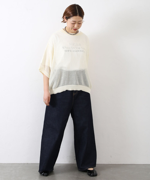 JOURNAL STANDARD LUXE (ジャーナルスタンダードラックス) ★ ② 24080440002110 メッシュ クルーネックTシャツ レディース ブラック FREE メッシュ クルーネックTシャツ（Tシャツ/カットソー）｜JOURNAL