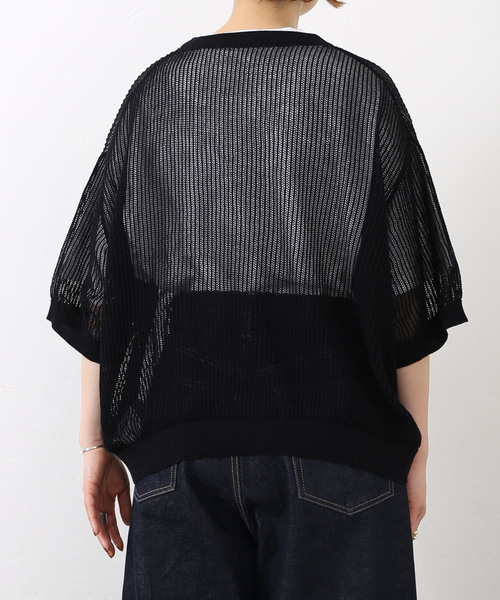 JOURNAL STANDARD LUXE (ジャーナルスタンダードラックス) ★ ② 24080440002110 メッシュ クルーネックTシャツ レディース ブラック FREE メッシュ クルーネックTシャツ（Tシャツ/カットソー）｜JOURNAL