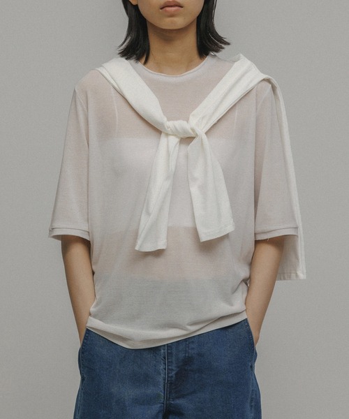 tシャツ SHEER RAYERED TEE レディース メンズ