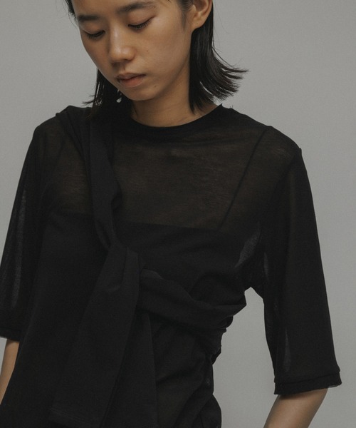 tシャツ SHEER RAYERED TEE レディース メンズ M TO R tシャツ SHEER RAYERED TEE レディース メンズ
