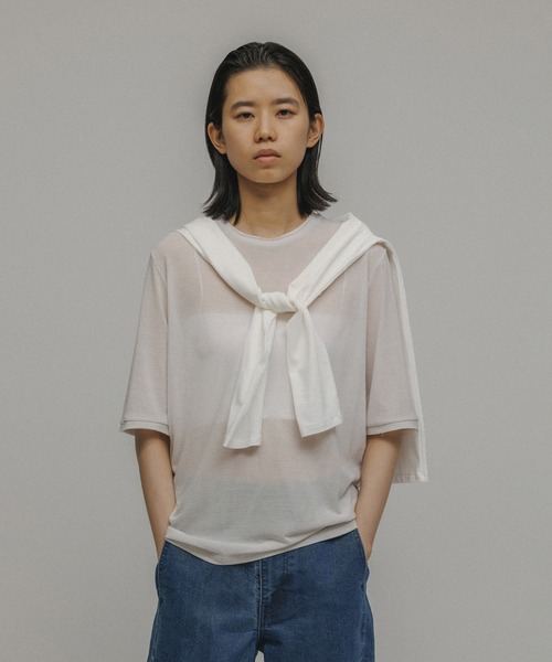 tシャツ SHEER RAYERED TEE レディース メンズ M TO R tシャツ SHEER RAYERED TEE レディース メンズ