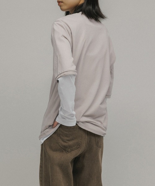 tシャツ SHEER RAYERED TEE レディース メンズ M TO R tシャツ SHEER RAYERED TEE レディース メンズ