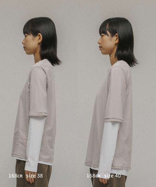 M TO R tシャツ SHEER RAYERED TEE レディース メンズ