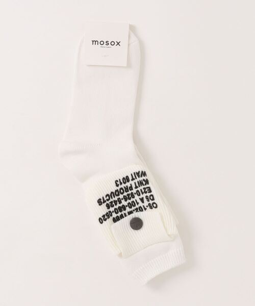 mosox 靴下 「mosox」ユニセックス英字プリントポケット付き