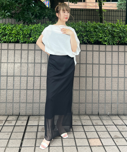 Rouge vif（ルージュ ヴィフ） ロング スカート 楊柳シアーロング