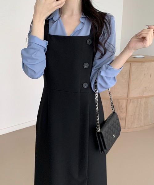 ABITOKYO（アビトーキョー） ジャンパースカート スリットスクエア