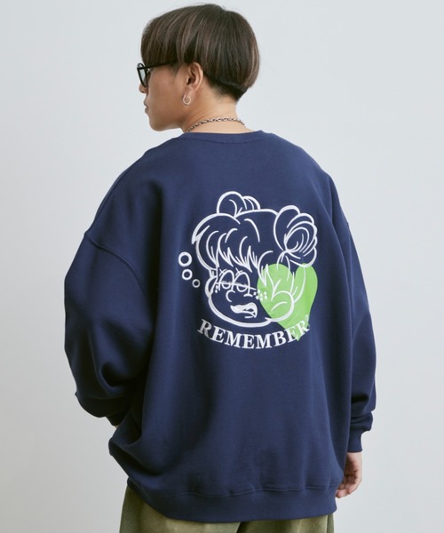 Remember. スウェットカットソー MEDIUM ブラック メンズ : ZOZOTOWN