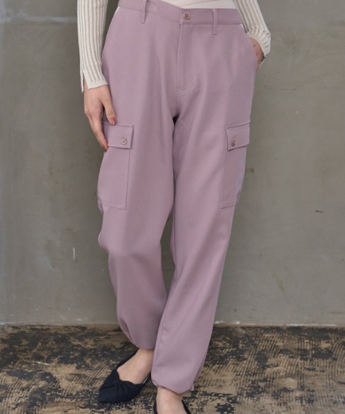LOILE】Jacquard wide pants /ロワルワイドパンツ