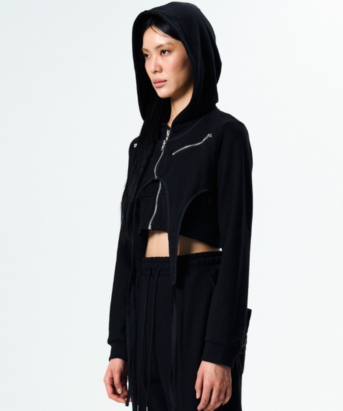 パーカー 「ARTS DE BASEE」Hood Crop Jacket レディース