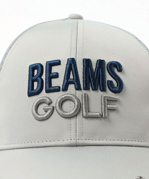 BEAMS GOLF ツアートラック メッシュキャップ 25SS グレー BEAMS GOLF キャップ 帽子 ツアートラック メッシュキャップ