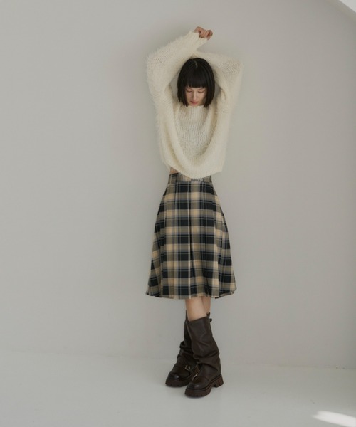 haek スカート check pleated skirt /チェック柄プリーツ