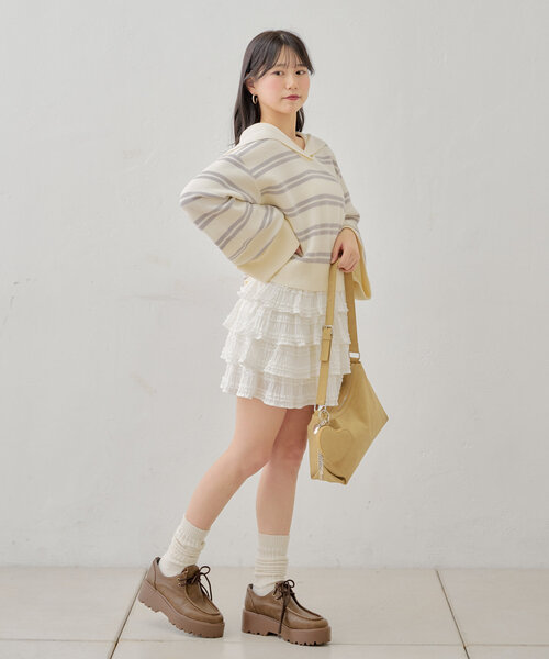 CHICO 厚底レースアップローファー Mサイズ Chico シューズ 「3サイズ展開」厚底レースアップローファー