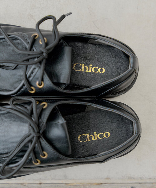 CHICO 厚底レースアップローファー Mサイズ Chico シューズ 「3サイズ展開」厚底レースアップローファー