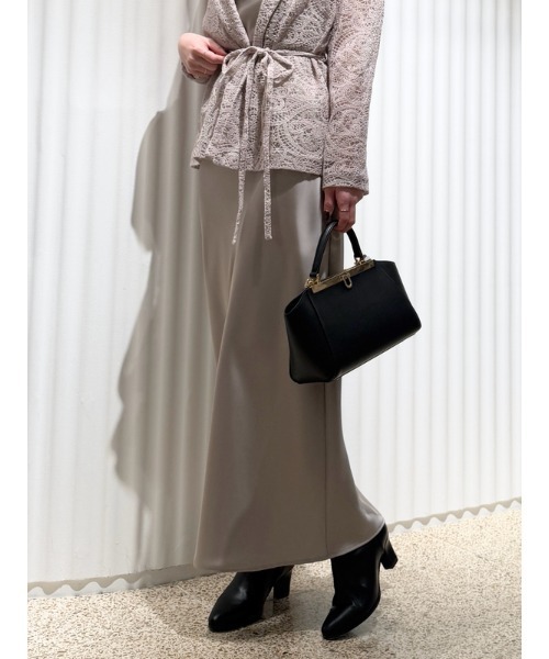snidel レースジャケット×サテンキャミワンピースSET レースジャケット×サテンキャミワンピースSET（マキシ丈/ロング