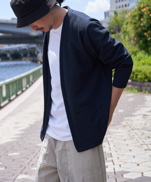 ikka（イッカ） カーディガン ダブルフェイスDRYカノコカーディガン