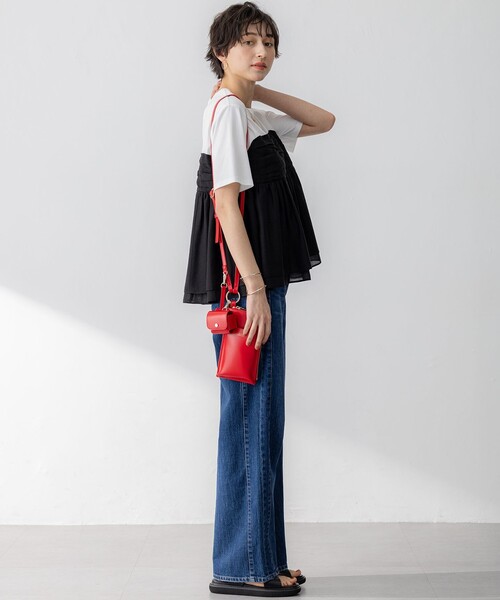 tシャツ 「WEB＆一部店舗限定カラーあり」オーガンジービスチェコンビ