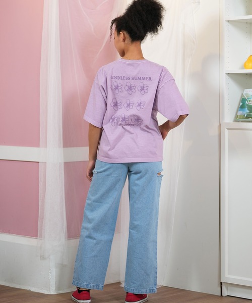 tシャツ 「ゆったりシルエット」ROXY/ロキシーハイビスカスTシャツ RST252046 レディース ゆったりシルエット】ROXY/ロキシーハイビスカスTシャツ