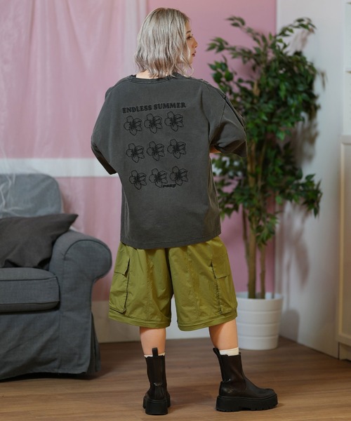 tシャツ 「ゆったりシルエット」ROXY/ロキシーハイビスカスTシャツ RST252046 レディース ゆったりシルエット】ROXY/ロキシーハイビスカスTシャツ