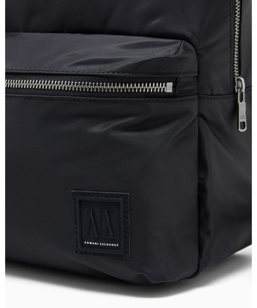 【美品】アルマーニエクスチェンジ　AIX レザーバックパック ブラック ARMANI EXCHANGE A/X アルマーニ エクスチェンジ バックパック